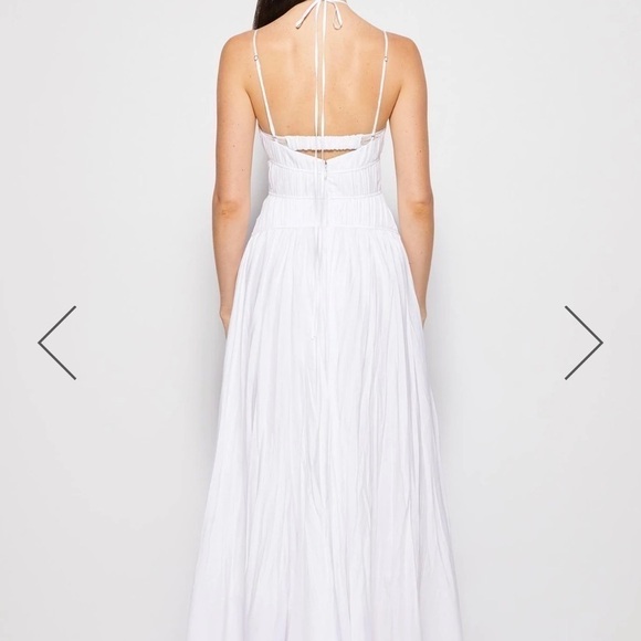 Jonathan Simkhai Indy Plisse Maxi Dress US 4 - Picture 6 of 7